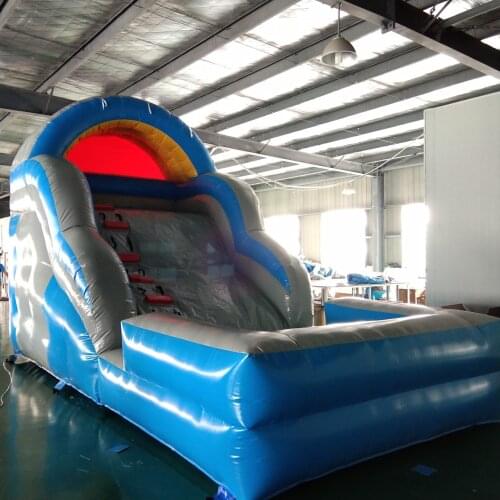 Factory price PVC material Inflatable Slide with pool Bouncy Slide