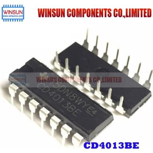 10PCS CD4013BE DIP14 CD4013 Logic IC Brand New