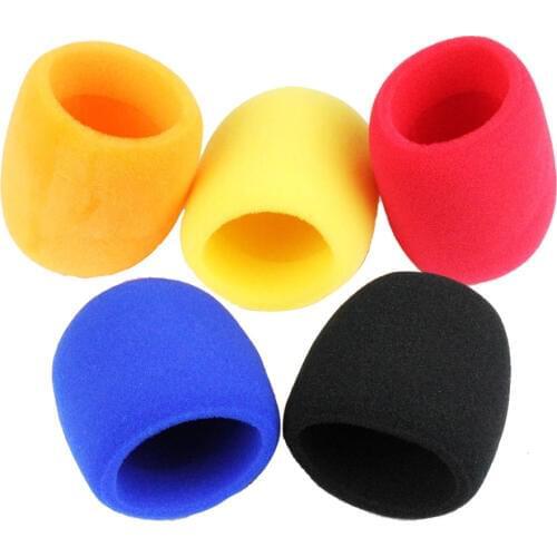 10 pcs Pro Antipop Microphone Foam Cover Sponge Windshield Mic Shield 5 Colour