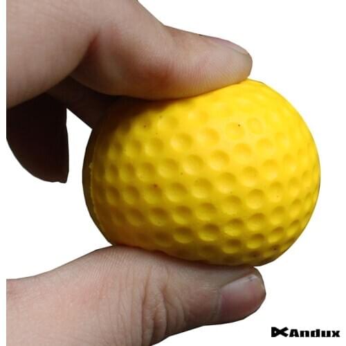 10pcs/pack Soft Indoor Practice PU Yellow Golf Balls Training Aid H8876 Drop Shipping Wholesale