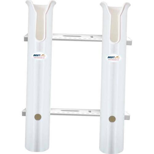 2 Tubes Link White Plastic Fishing Rod Racks Fishing Rod Racks Holder Socket
