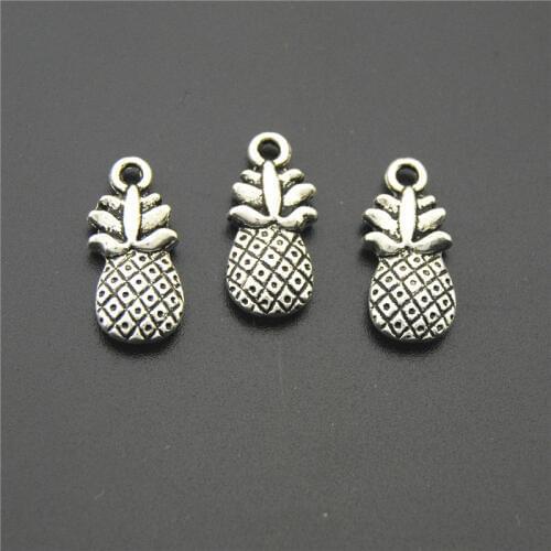 20PCS Silver Color Pineapple Charms Pendants For Necklace Bracelet Jewelry Making DIY Handmade A2201
