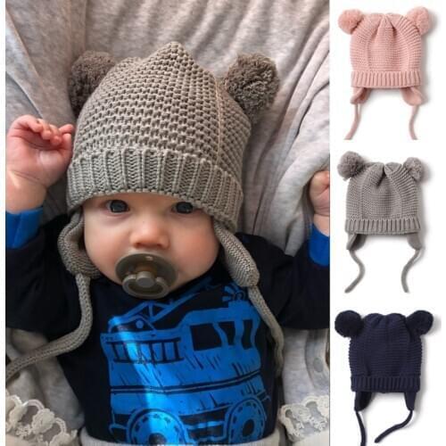 2020 Newborn Baby Hats Baby Muts 1-5 Years Boys Girls Hats Kids Winter Hats Bonnet Enfant Hat for Children Hat for Gift