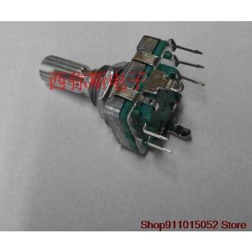 5PCS original Taiwan encoder EC16 encoder with key switch 24 pulse digital encoder one grid and one grid