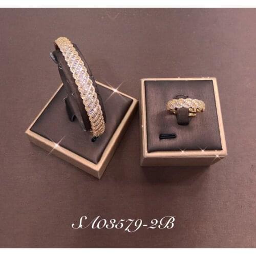 AccKing 2pcs Bridal Zirconia Full Jewelry Sets For Women Party, Luxury Dubai Nigeria CZ Crystal Wedding necklace sets