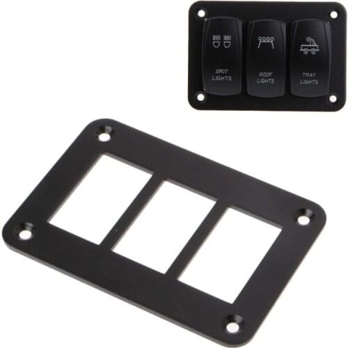 Aluminum Rocker Switch Panel 2/3/4/6 Way Housing Holder For Car Boat Auto Parts