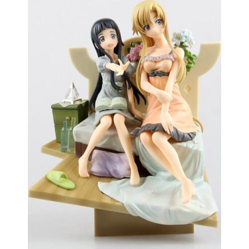 Anime Sword Art Online Figurine Asuna & Yui 1/8 Scale Painted PVC Action Figure Statue Collectible Model Kids Toys Doll 21cm