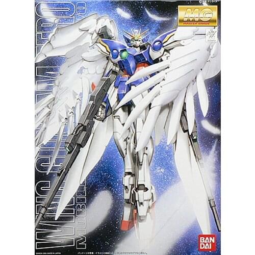 Bandai MG 1/100 XXXG-00W0 Wing W-Gundam Zero Custom Assembly Model Kits Action Figure