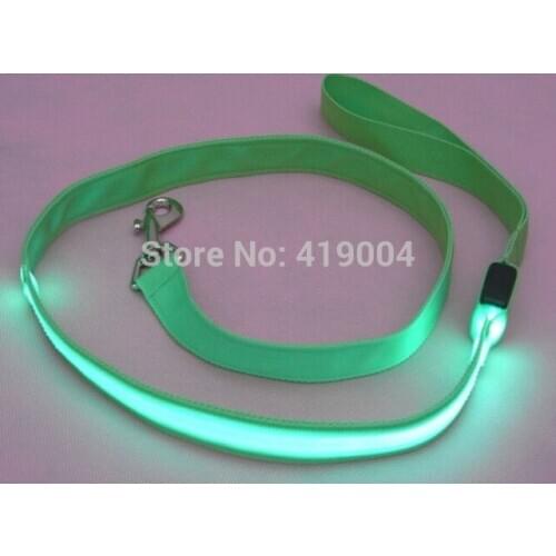 Pet Dog Cat Safety LED Flashing Leash Rope Strap Harness Lead Light 7 Color Fedex DHL Free Shipping ,500pcs/lot