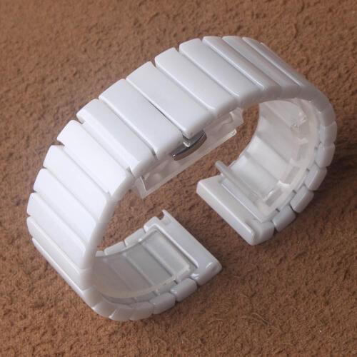 Ceramic Watchbands hot Watch strap 16mm 18mm 20mm 22mm quick release pins wristwatches band white watch bracelets belt not fade