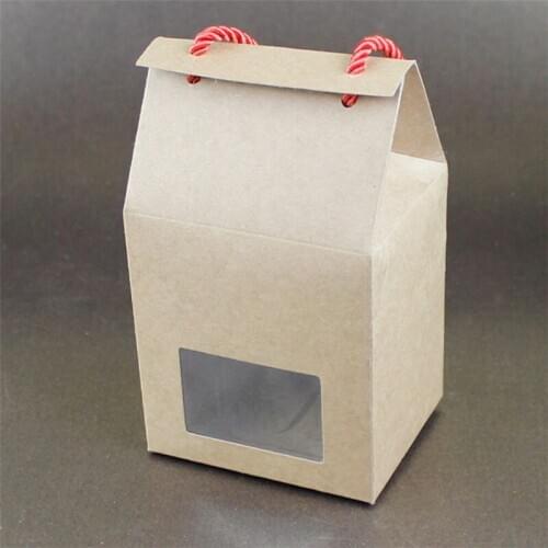 Paper bag with handle for wedding party gift candy packaging F20173862