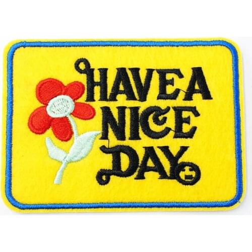 HAVEA... Size:6.6x9.0cm Cloth Iron On Patch Badge Embroidered Badges Abstract Kids Patches For Clothes Stickers 0093