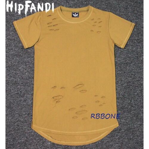 HIPFANDI 2017 Tee unisex Men Kanye west oversized tee kanye Style Extended t shirt Men oversized Extended last kings Hip Hop