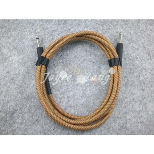 Yellow 10ft Acoustic Electric Guitar Cable Bass Cable Amp Lead Cord Amplifier Cable Audio Connection Cables Low Noise Shielded
