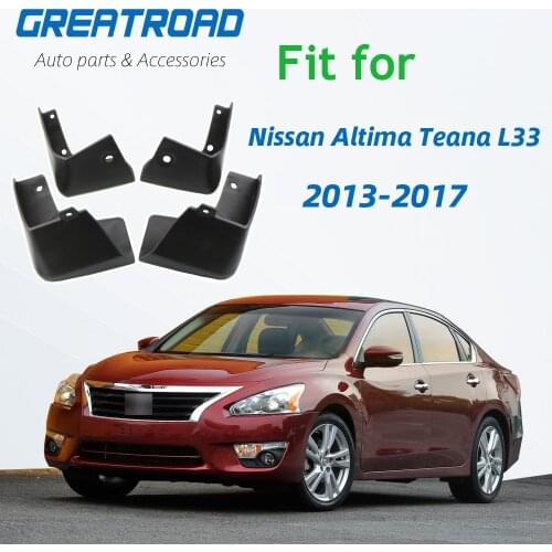 Set Molded Car Mud Flaps For 2013 2014 2015 2016 2017 Nissan Altima Teana L33 Sedan Splash Guards Mud Flap Mudguards Fender
