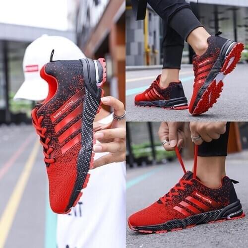 Sneakers Men Mesh Breathable For Running Sport Shoe Unisex Light Soft Thick Sole Hole Couple Shoes Athletic Sneakers Women Shoes