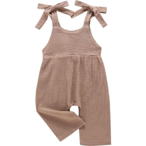 Summer Girl Baby Foreign Style Overalls Ins Overalls Fashion Square Collar Overalls 2021