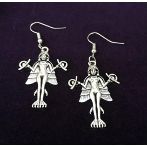Lilith Earrings Alternative, Goth, Minimal, Witch, Gothic,Luciferian Satanic Amulet Talisman Jewelry