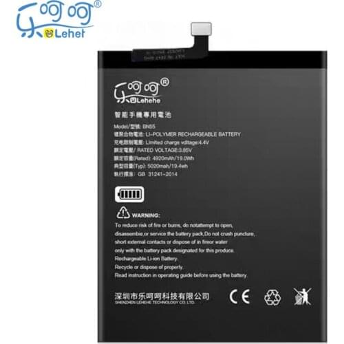 Original LEHEHE Battery For Xiaomi Redmi Note 9S Note9S BN55 5020mAh Li-Polymer Smartphone Replacement Bateria with Tools Gifts