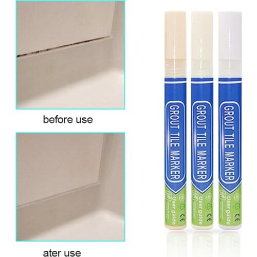 Tile Repair Pen Refill Wall Gap Grout Pen Refresher Marker Odorless Non Toxic For Tile Floor Kitchen Bathroom Paint Cleaning Pen