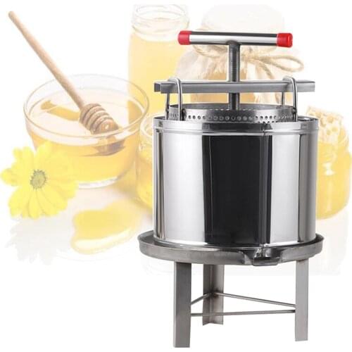 Manual Honey Press Machine Stainless Steel Beekeeping Equipment Tools Honey Paraffin Wax Press Machine Honey Rolling Mill