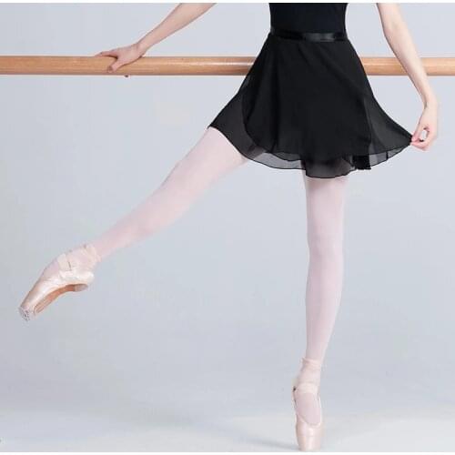 Adult Chiffon Ballet Tutu Dance Skirt Women Girls Gymnastics Wrap Skirt Training Ballet Skirts юбка Ballet Dance Faldas