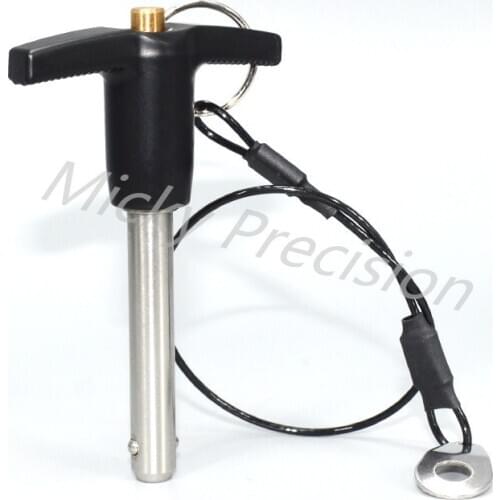 Free shipping Ball lock pin T-handle Quick release pin safety pin ,diameter 5mm 6mm 8mm 10mm 12mm 16mm 20mm 25mm length 10-100