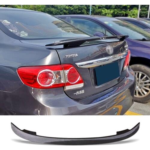 Car Trunk Spoiler Carbon Surface Auto Rear Trunk Wing MT Style Refit Accessories Spoiler For Toyota Corolla 2006-2018