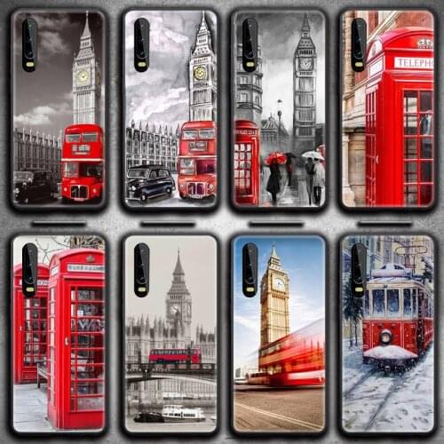 London Bus England Telephone Phone Case for Huawei P20 P30 P40 lite E Pro Mate 40 30 20 Pro P Smart 2020