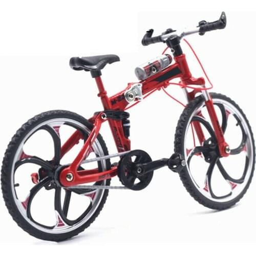 1:10 Alloy Diecast Metal Bicycle Folding Bike Model Cycling Toys For Kids Gifts Toy Vehicles For Children