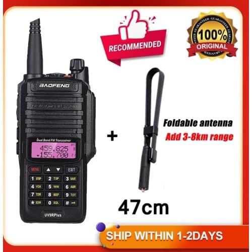 2021 baofeng uv9r plus Waterproof Radio IP67 Transceiver 10W High Power Baofeng 2 Way Radio for vhf marine radio