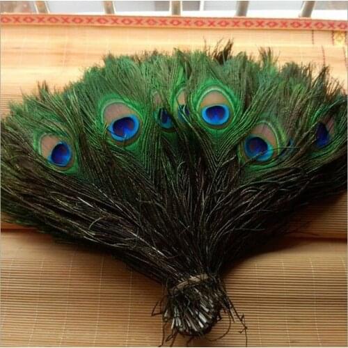 50pcs/lot Peacock Feathers 10-12 Inch Beautiful Natural Feathers Christmas Decorations for Home Wedding Decoration Gifts