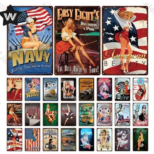 American Beauty Metal Signs Vintage Woodies of The West Tin Sign Poster Decor Room Decoration for Pub Bar Man Cave Club Tin Sign