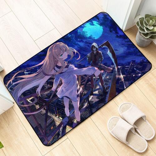Anime Angels of Death Floor Mat Carpet Decor Satsuriku no Tenshi DIY Custom Bedroom Anti-slip Rugs Doormat Kitchen Mats