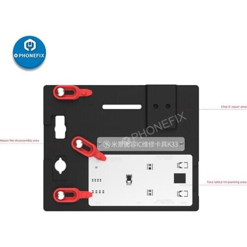 MJ K33 Face ID Maintenance Fixture For Iphone X-11 pro max Face ID Lattice Dot Projector Repair BGA Reballing Planting Platform
