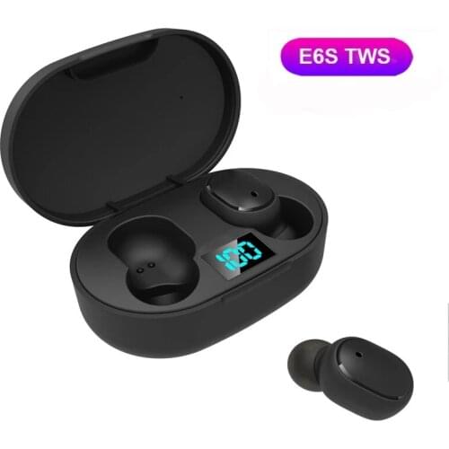 JIETMT E6S TWS Wireless Earphones In Ear Sports Headset With Mic Bluetooth-compatible5.0 Earphones For Mobile Phone