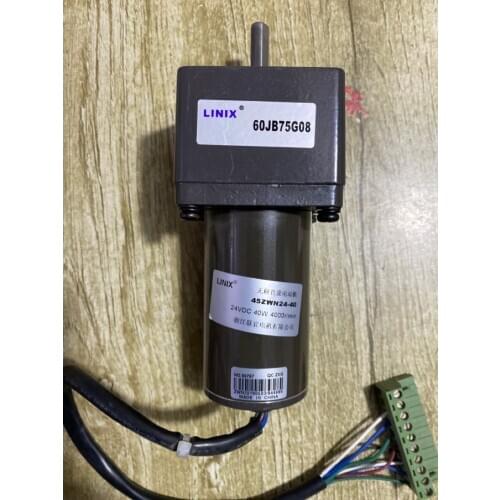 Linix Brushless DC Gear Motor 45ZWN24-40 60jb75G08 Speed ratio: 1:5 7.5 10 15 18 20 25 30 40 50 60 75 100 120 150 180 360