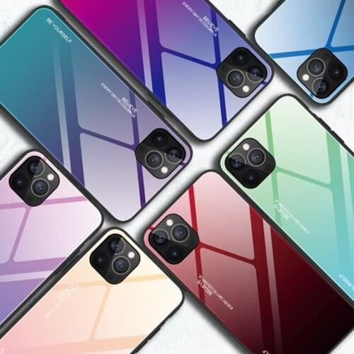 Tempered Glass Case For iPhone 12 Mini 11 Pro Max 5 5S SE 2020 Luxury Back Cover Phone Case For iPhone X XR XS Max 6 6S 7 8 Plus