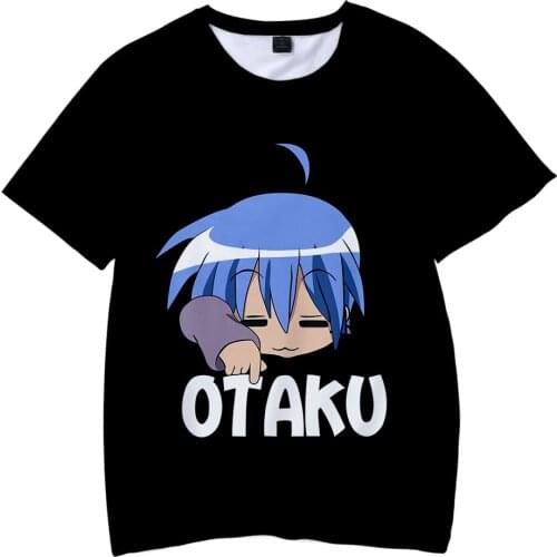 Otaku Printing T-shirt Short Sleeve Children Hip Hop Kid T-shirt Round Neck Informal T-shirt Summer Funny T-shirt
