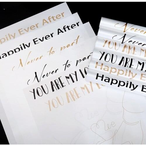 DIY Craft Paper 120sheet Wholesale Valentines Day Flower Bouquet Wrapping Paper Florist Supplies 39*45cm Scrapbook Paper