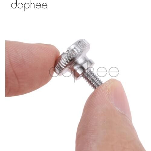 Dophee 10pcs Sewing Machine Feet Screws Bulk Clamp Thumb Screw Against The Die Plate For Lockstitch Sewing Machine Presser Foot