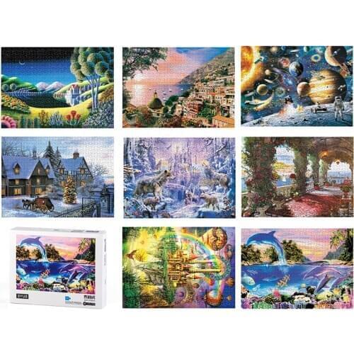 Hot Sale Puzzle 1000 Pieces Adult 3D Puzzle Jigsaw Parper Puzzle adulto Educational Toys Puzzle toy for Childrens gift