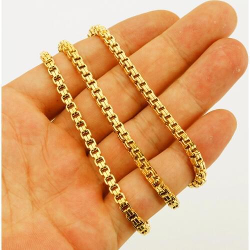 JHplated Ethiopian Necklaces Gold Color Africa Eritrea Chain/Dubai/Arab