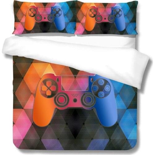 3D Duvet Cover Sets Queen Size Cool Game Handle Printed Bedding Set 2/3 Pcs Highend Bedclothes Room Decor