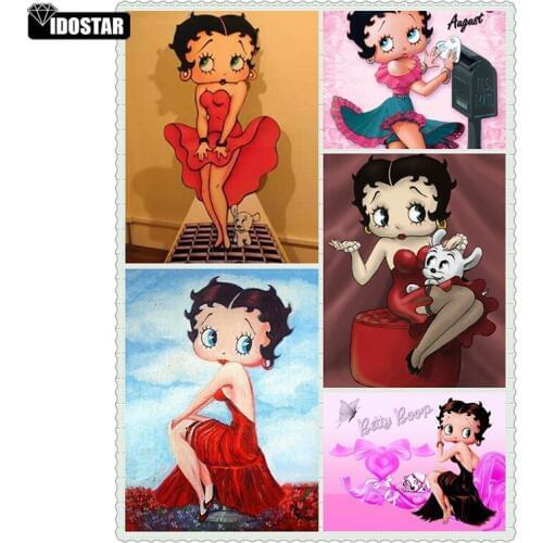 NewDiamond Embroidery 5D diy Square Full Diamond Painting Cross Stitch Cartoon Betty Doll Diamond Mosaic Set Childrens Handmade
