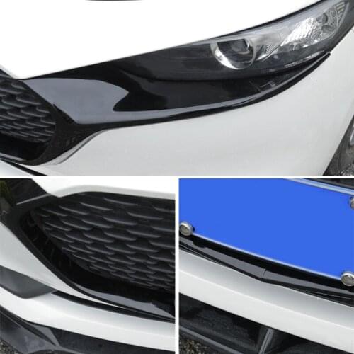 Car Grille Trim Strip Front Bumper Racing Grills Cover Trim Accessories for Mazda 3 M3 2020 21