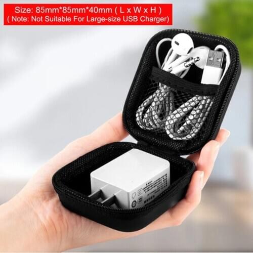 Portable Mobile Phone Storage Package Case For USB Cable Charger SD TF Cards Earphone Earpads USB Drive Zipper Pouch Bag