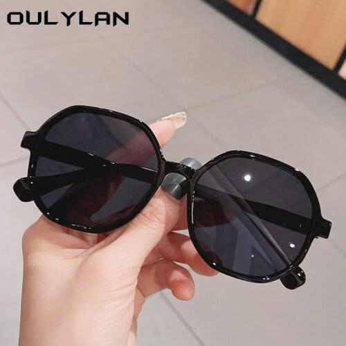 Oulylan New Polygon Colored Sunglasses Women Retro Sun Glasses Men Luxury Brand Designer Shades for Ladies Black UV400 Outdoors