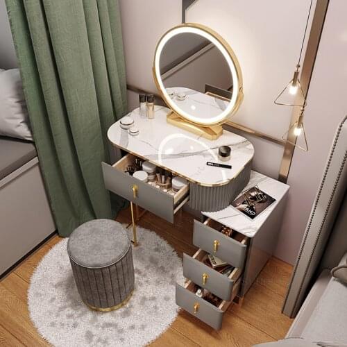 Nordic Dressers Bedroom Furniture Light Luxury Multifunctional Bedside Storage Cabinet Home Fashion Creative Dressing Table