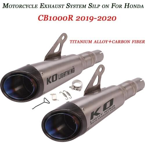 Silp on For Honda CB1000R 2019 2020 Mid Link Exhaust Tubes Set System Refit Original Muffler Pipe Lossless install Motorcycle